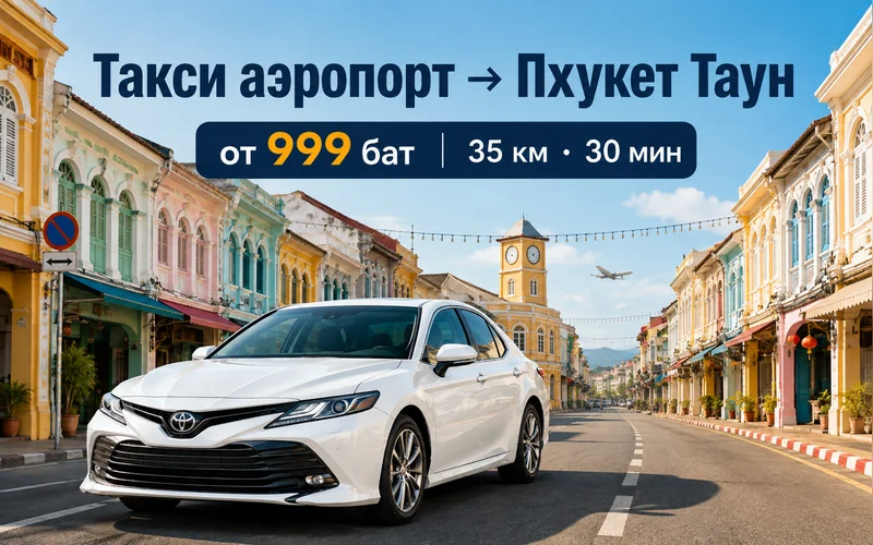 Такси из аэропорта Пхукета в Пхукет Таун